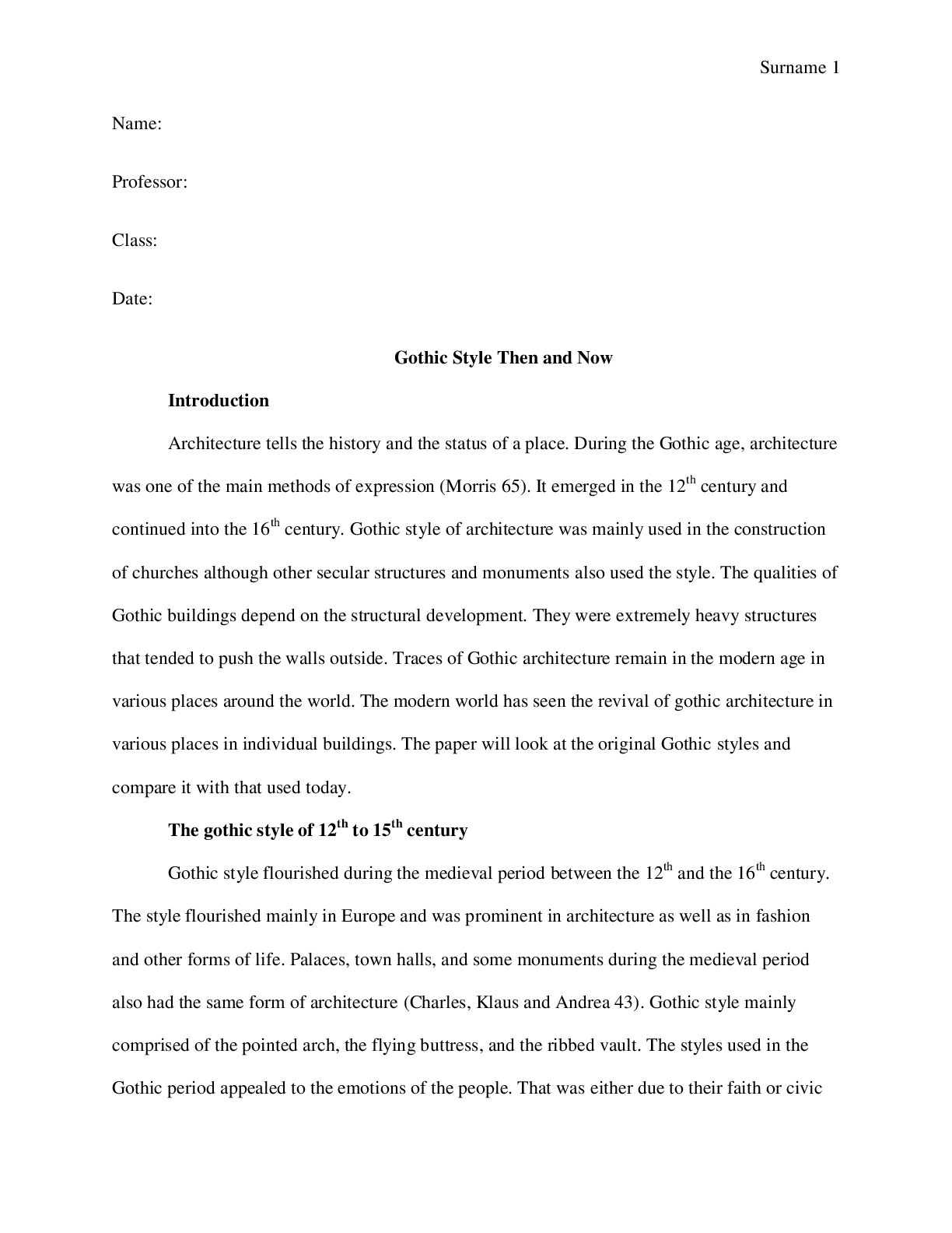 Preview image for Gothic Style Then and Now